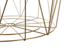 Side Table LANARK Gold with Storage