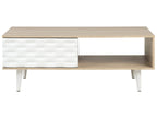 Coffee Table SWANSEA Light Brown with Storage