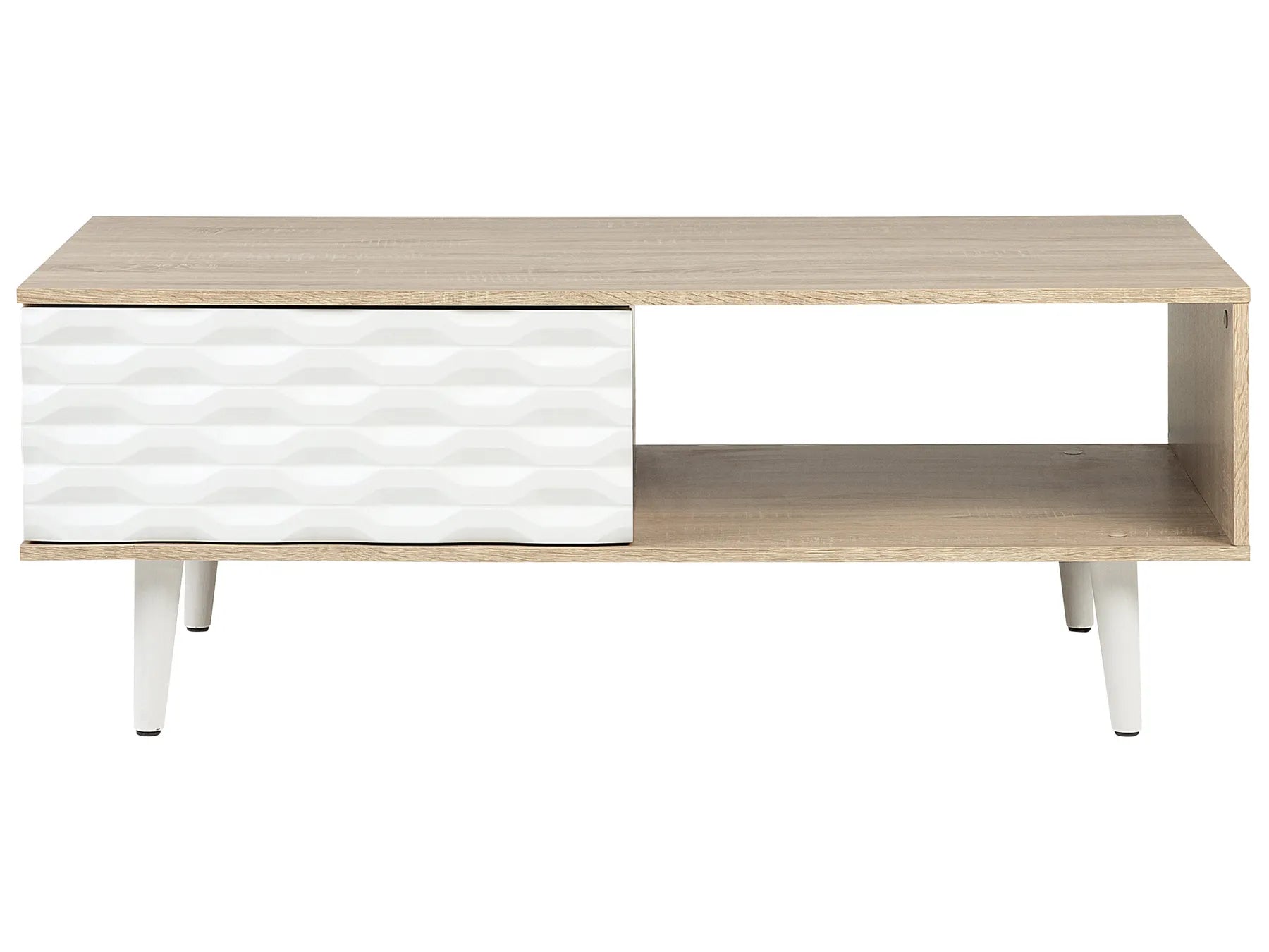 Coffee Table SWANSEA Light Brown with Storage