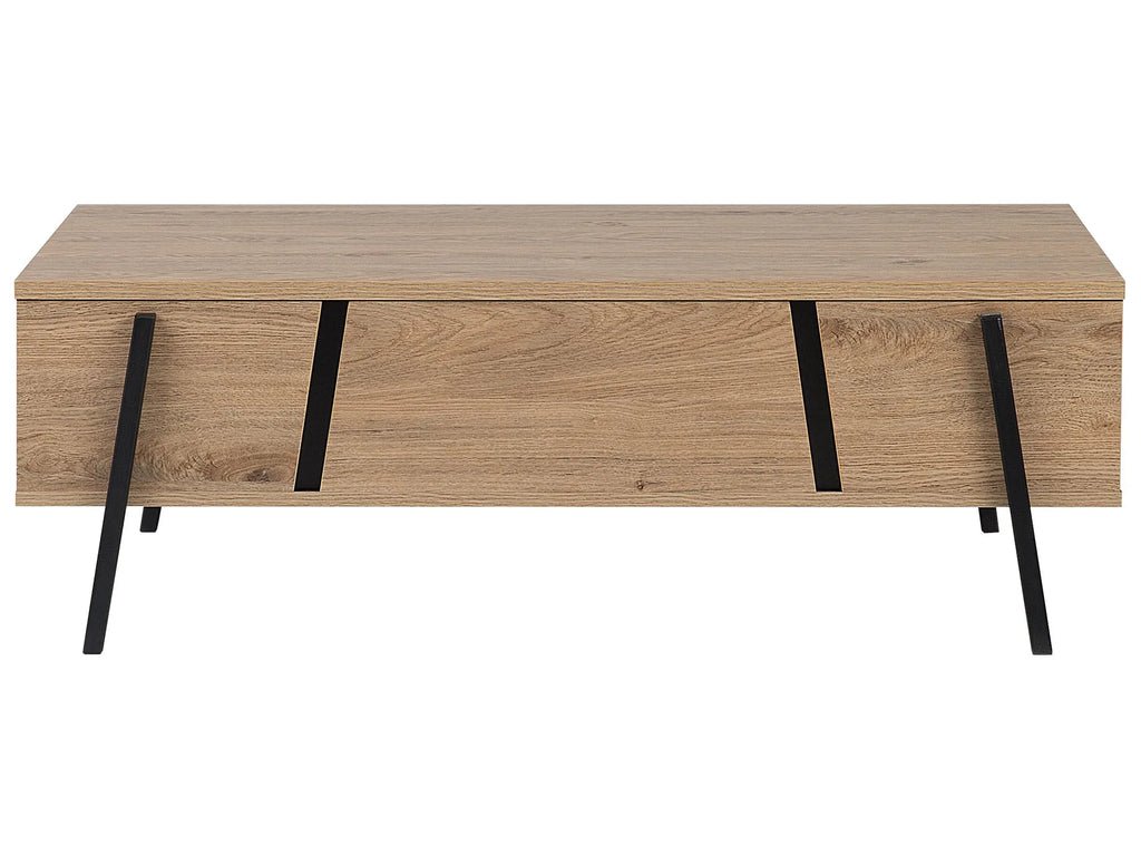 Coffee Table BLACKPOOL Brown/ Black with Storage