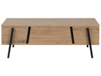 Coffee Table BLACKPOOL Brown/ Black with Storage
