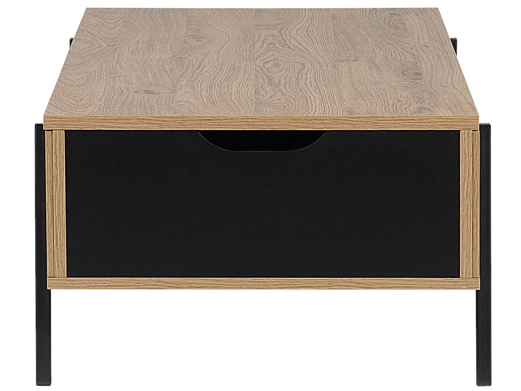 Coffee Table BLACKPOOL Brown/ Black with Storage