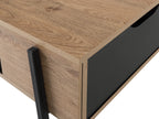 Coffee Table BLACKPOOL Brown/ Black with Storage