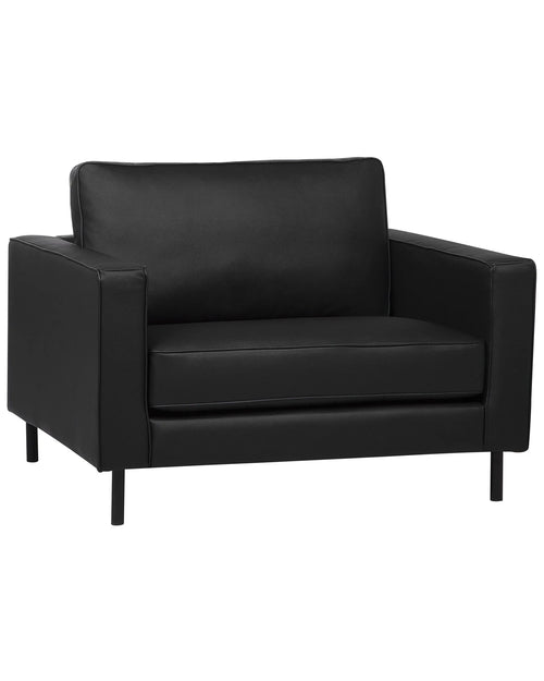 Armchair SAVALEN Leather Black