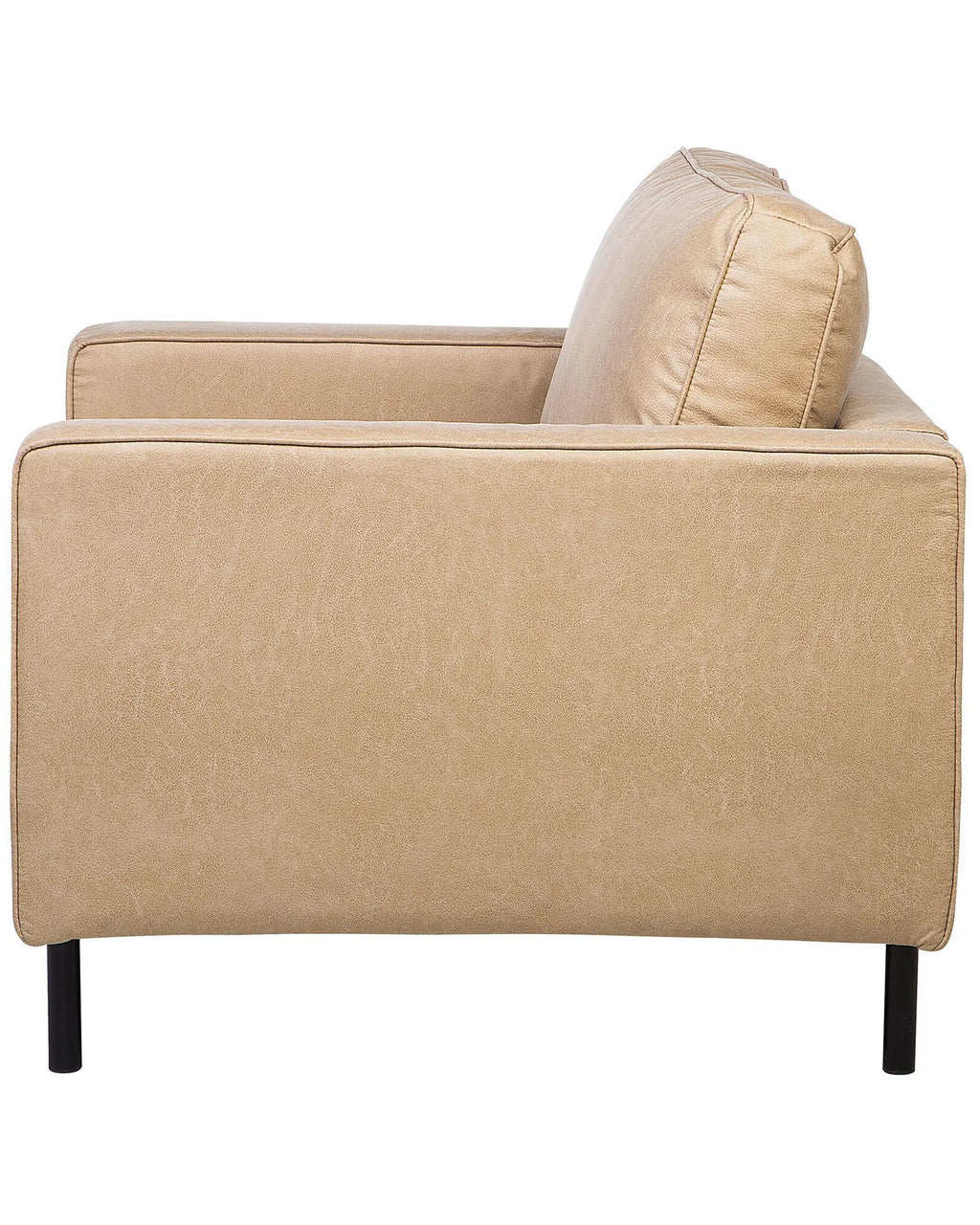 Armchair SAVALEN Faux Leather Beige