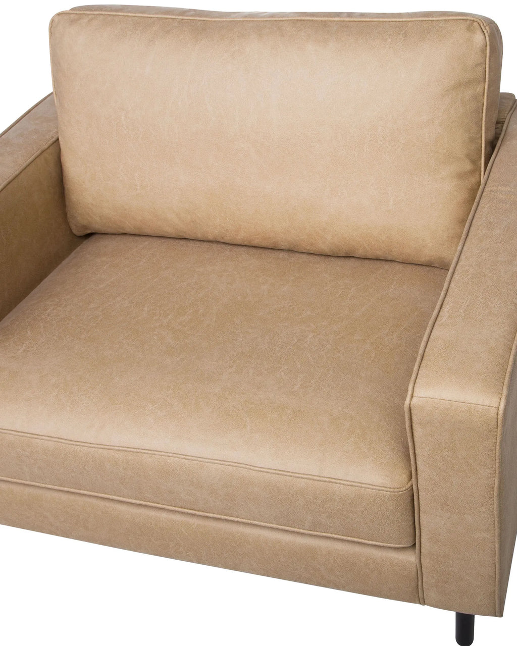 Armchair SAVALEN Faux Leather Beige