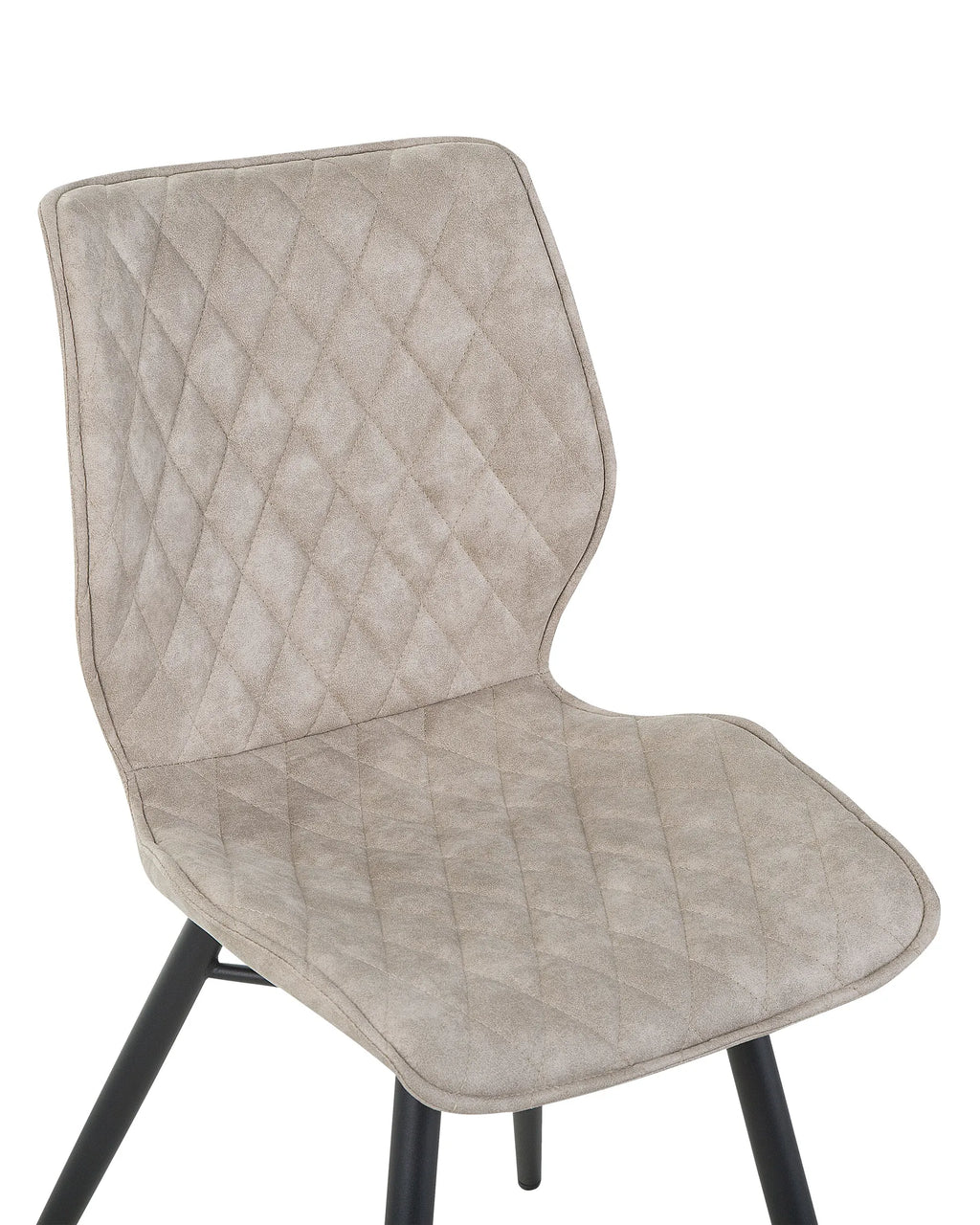 Set of 2 Dining Chairs LISLE Fabric Beige