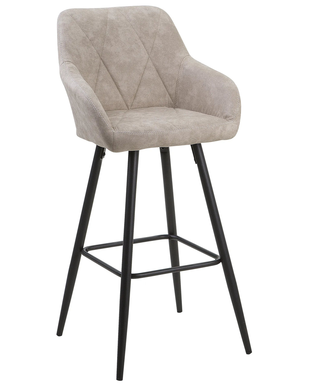 Set of 2 Bar Chairs DARIEN Beige