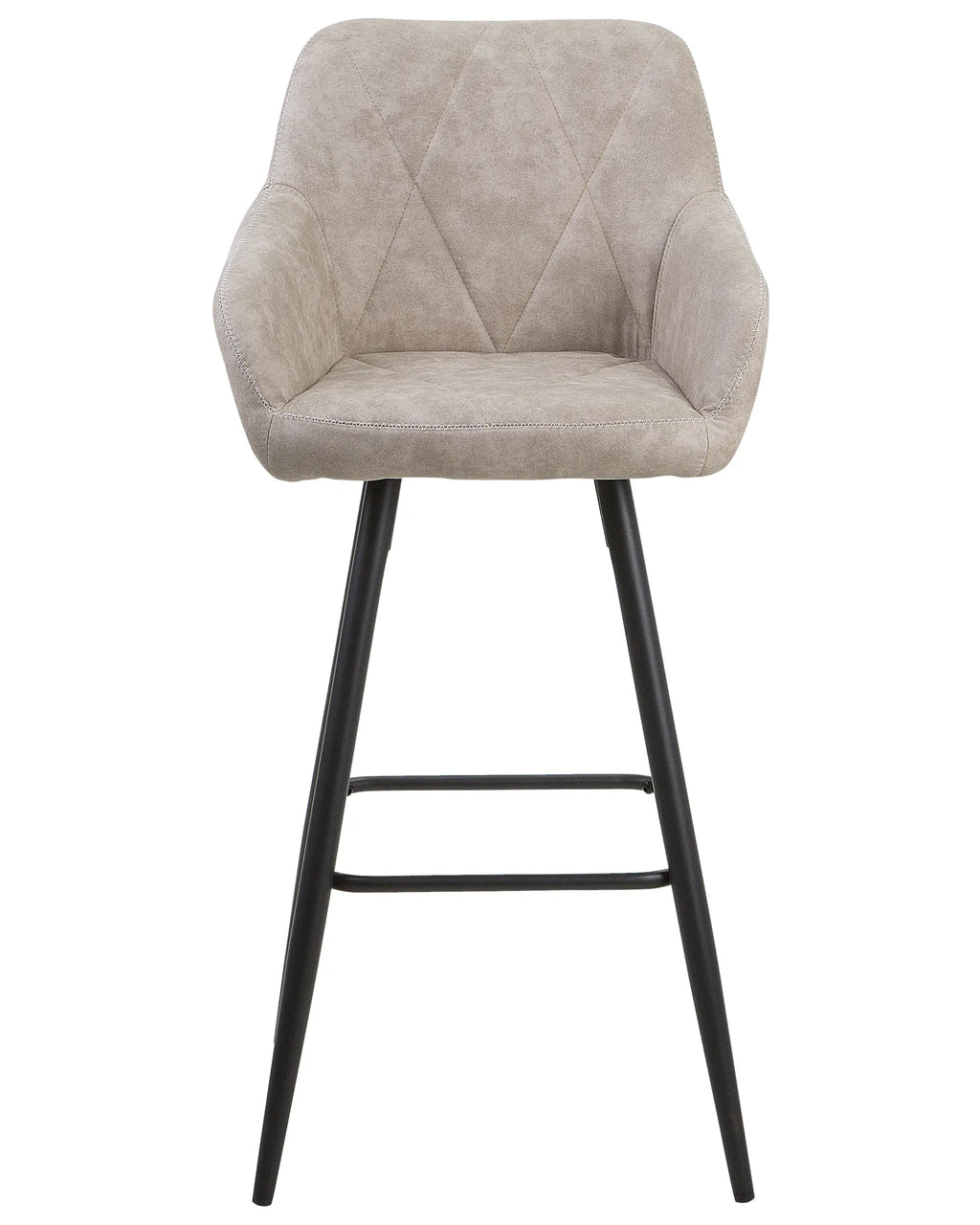 Set of 2 Bar Chairs DARIEN Beige
