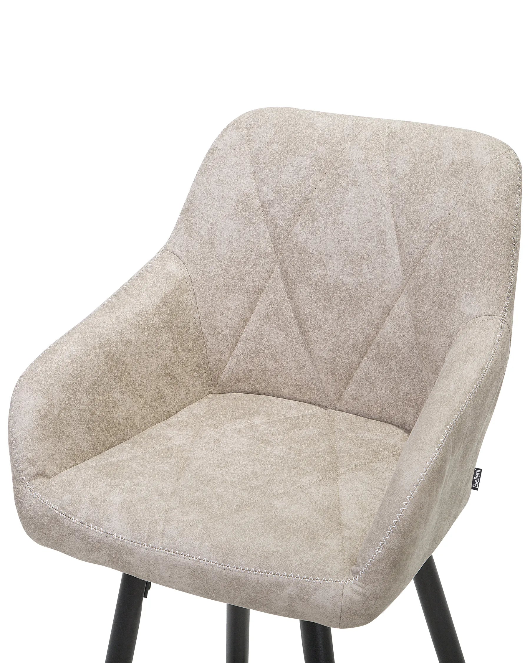 Set of 2 Bar Chairs DARIEN Beige