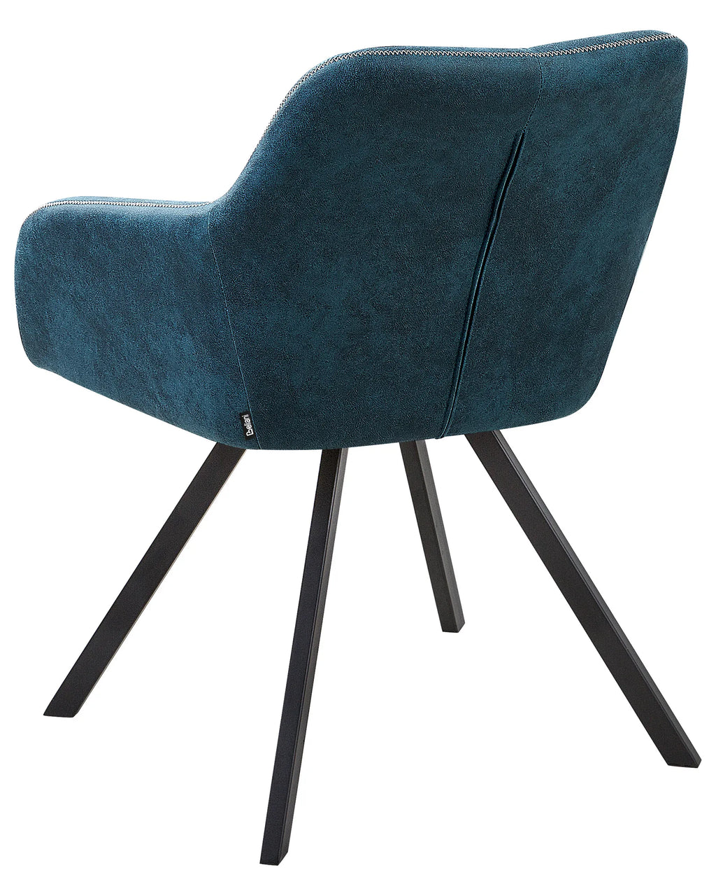 Set of 2 Dining Chairs MONEE Fabric Sea Blue