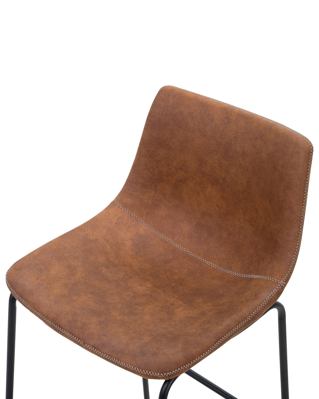 Set of 2 Bar Chairs FRANKS Golden Brown