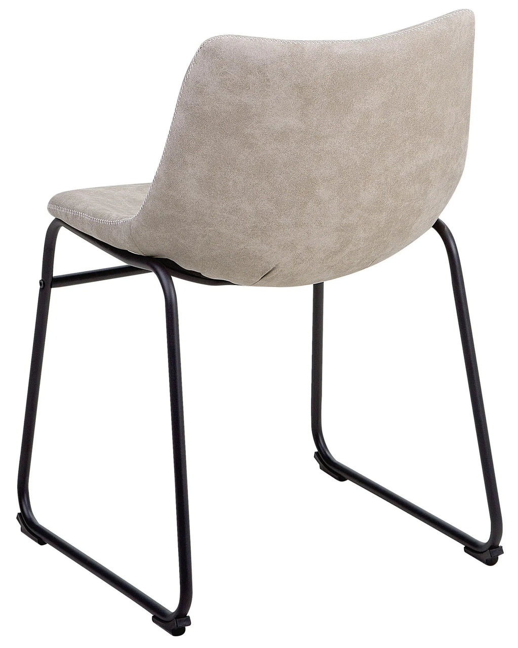 Set of 2 Dining Chairs BATAVIA Fabric Beige