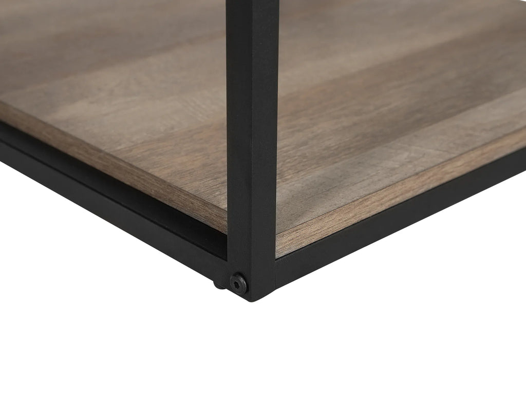 Side Table FORRES Brown/ Black