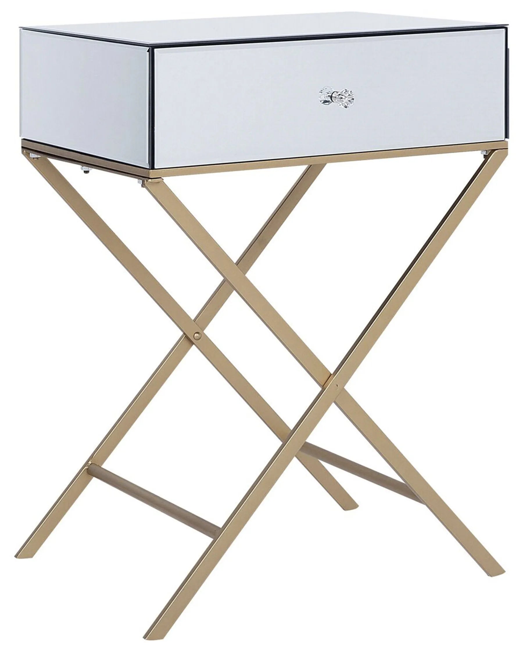 Side Table VIVY Glass Mirrored Silver