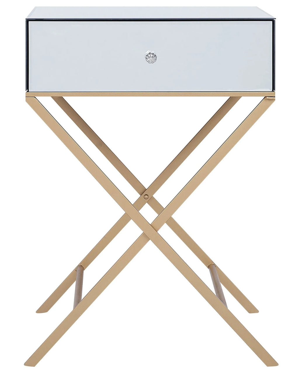 Side Table VIVY Glass Mirrored Silver