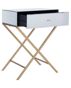Side Table VIVY Glass Mirrored Silver