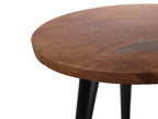 Side Table DETAH Teak Wood Dark Brown