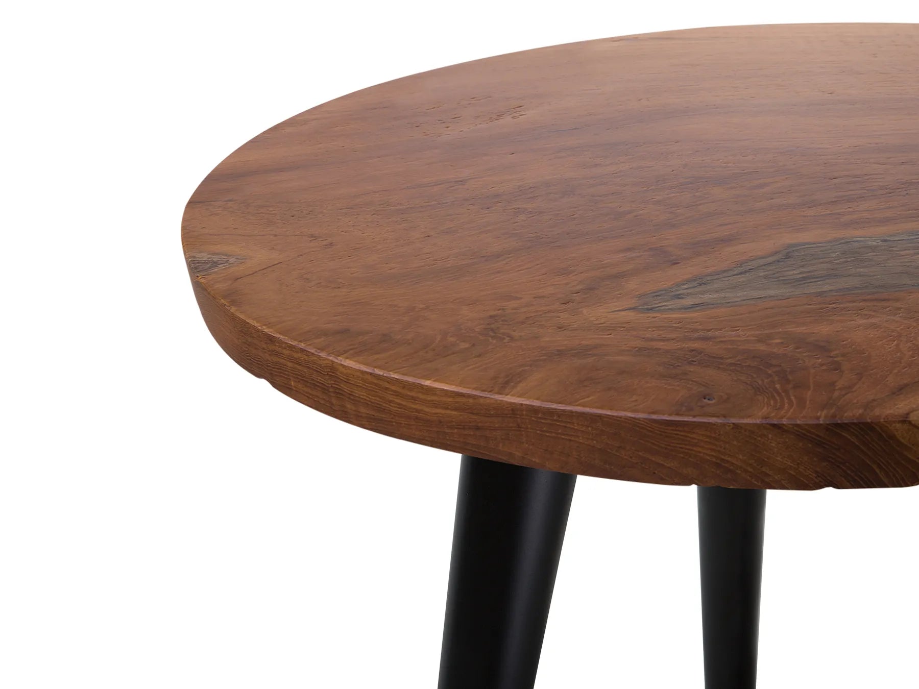 Side Table DETAH Teak Wood Dark Brown