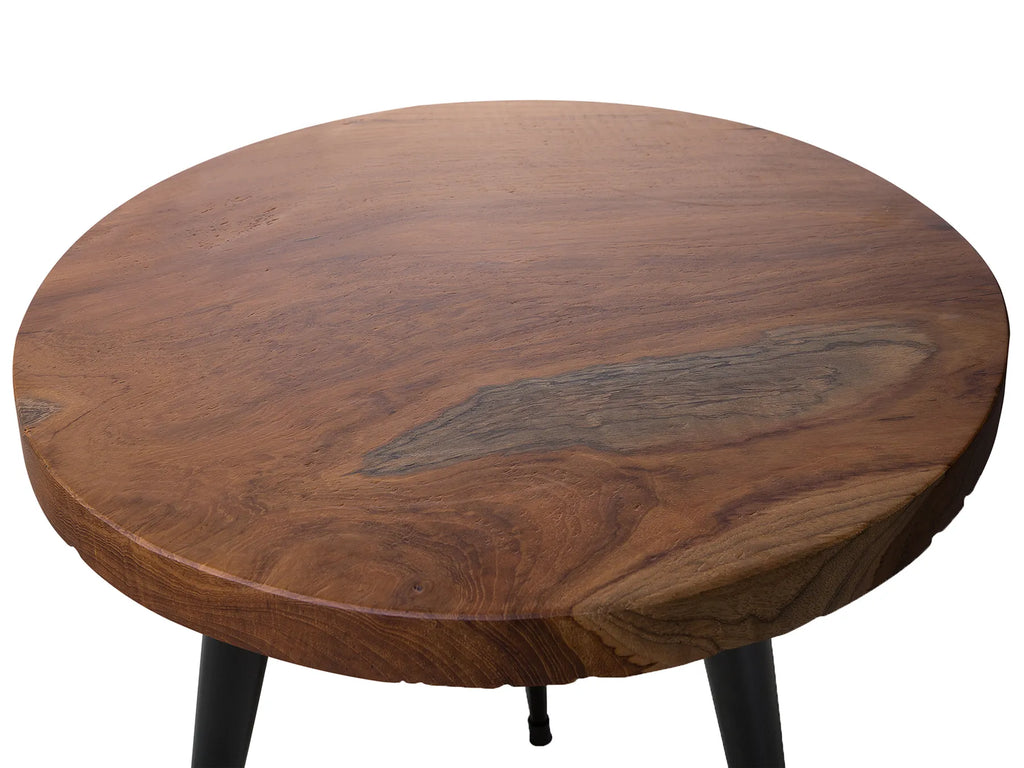 Side Table DETAH Teak Wood Dark Brown