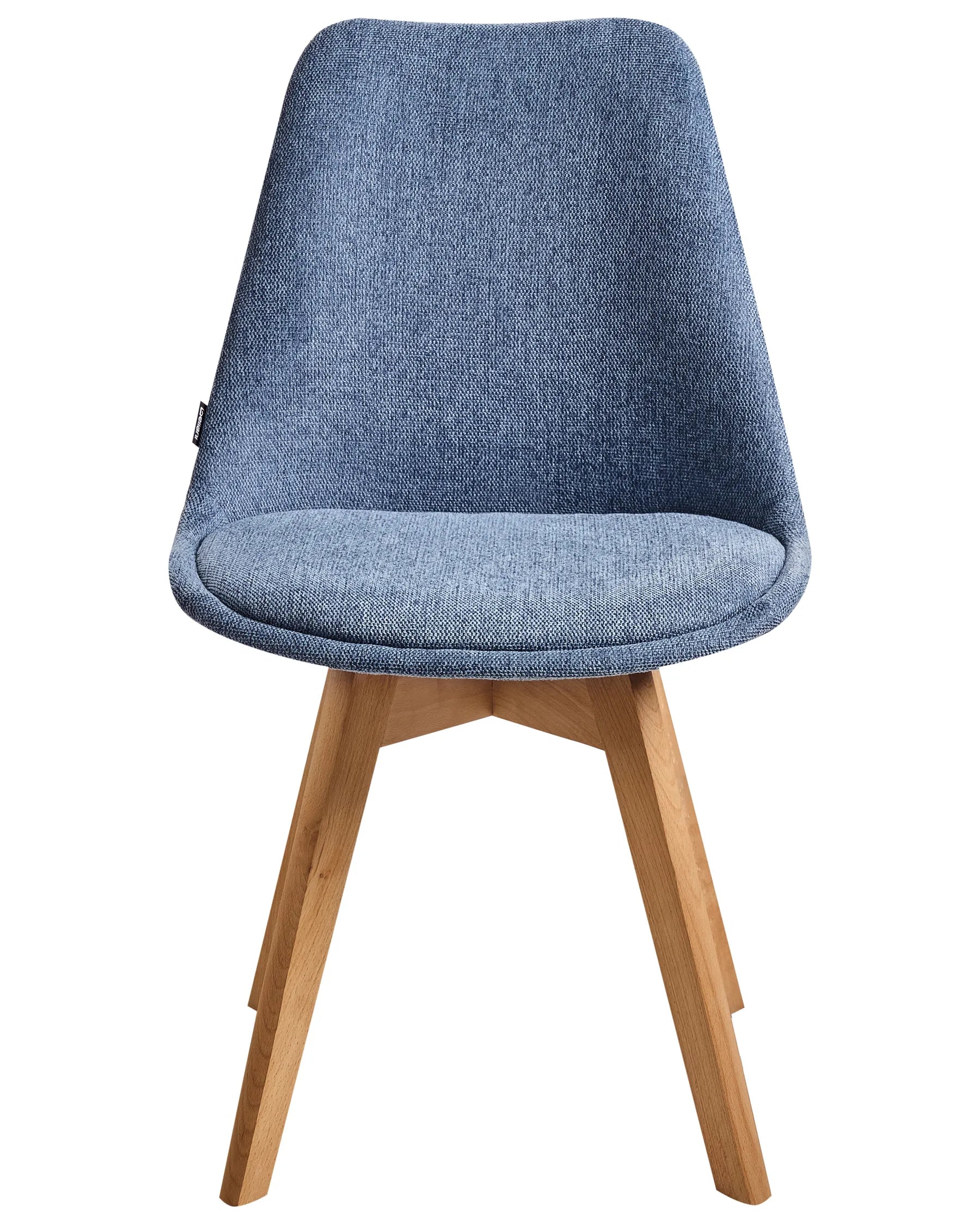 Set of 2 Dining Chairs DAKOTA II Fabric Light Blue