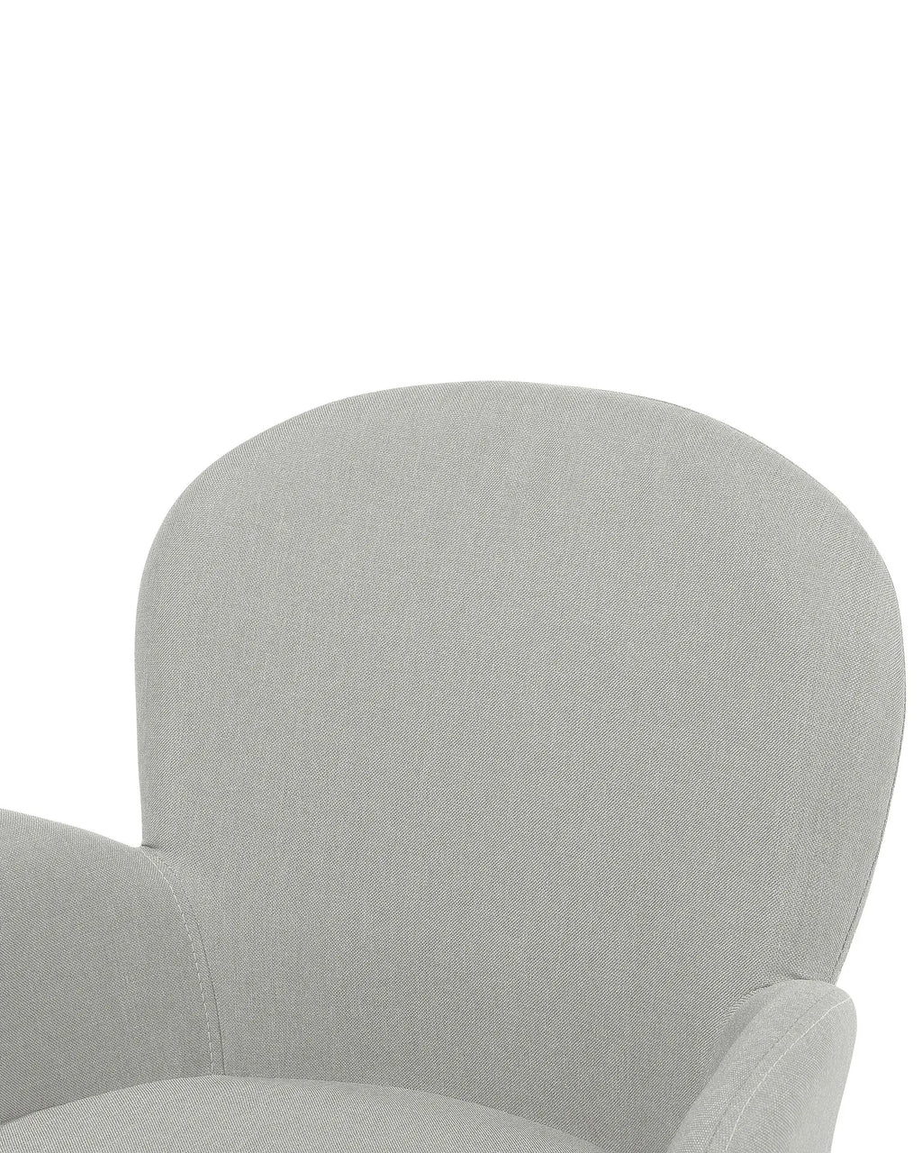 Set of 2 Dining Chairs BROOKVILLE Fabric Light Grey
