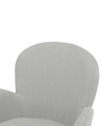 Set of 2 Dining Chairs BROOKVILLE Fabric Light Grey