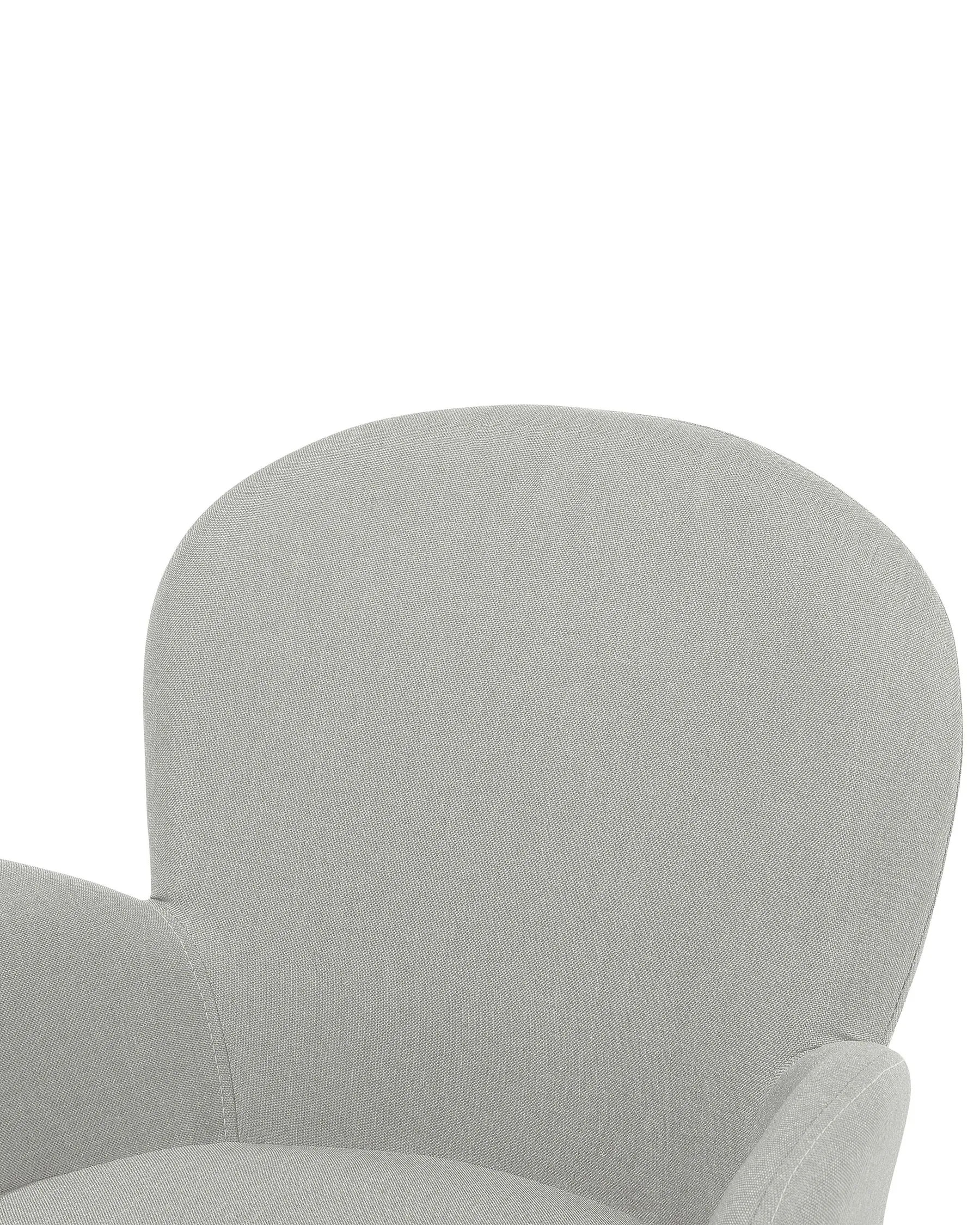Set of 2 Dining Chairs BROOKVILLE Fabric Light Grey