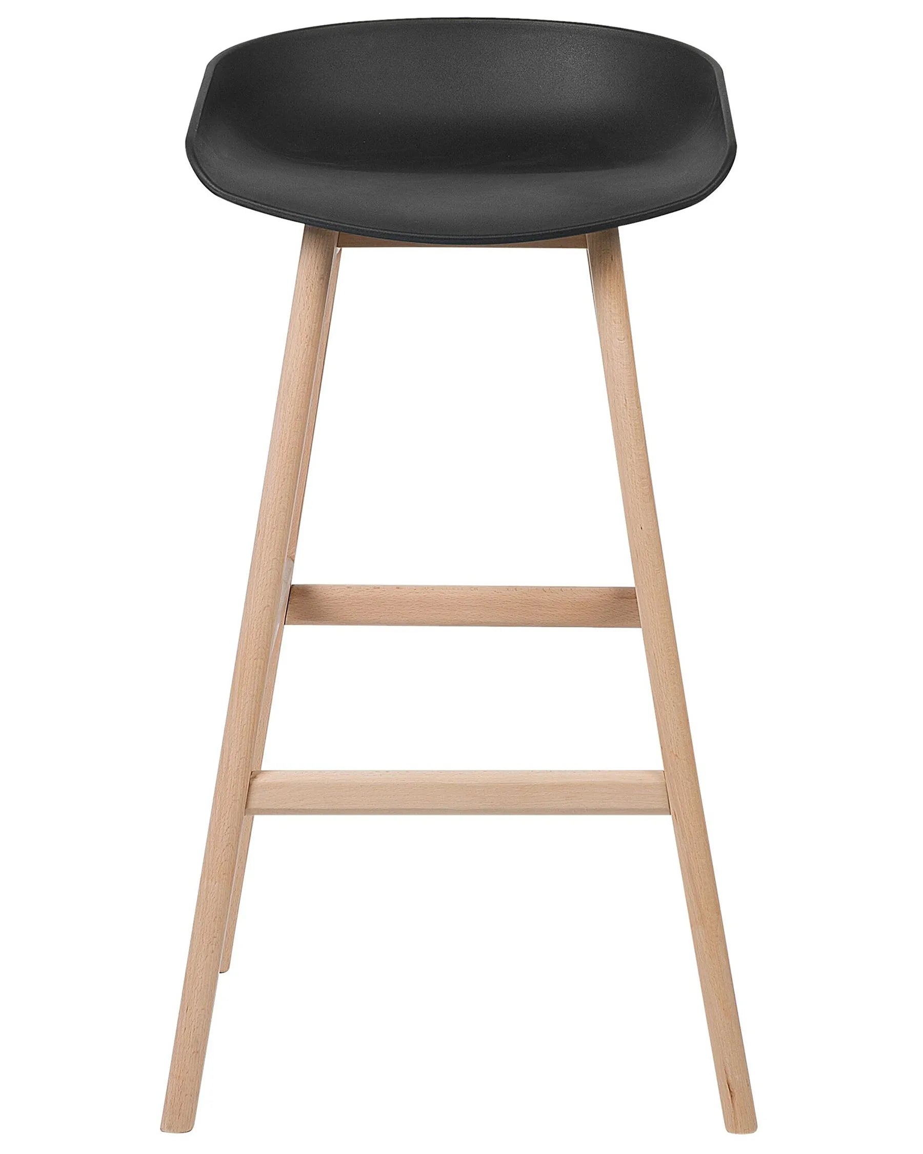 Set of 2 Bar Chairs MICCO Black