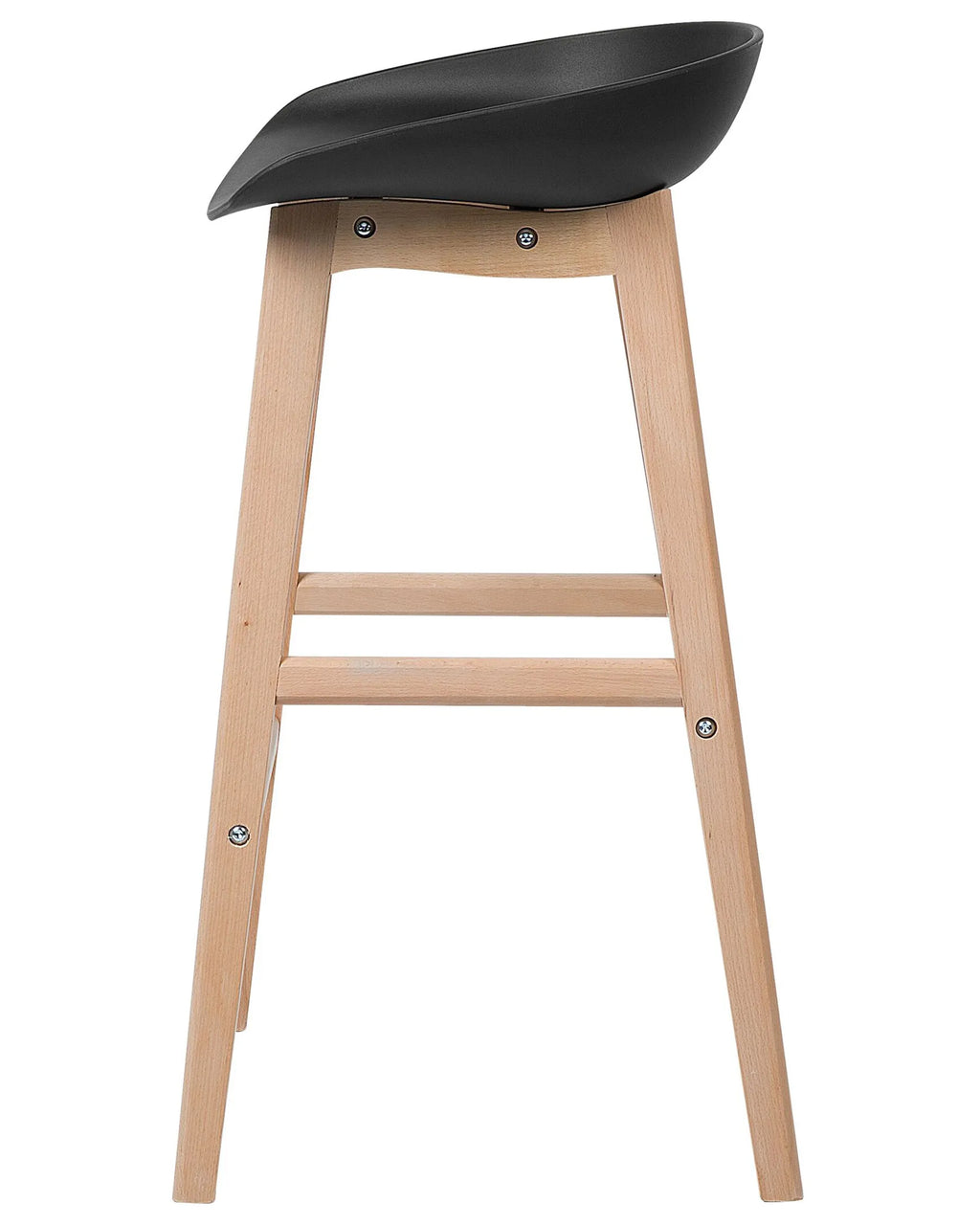 Set of 2 Bar Chairs MICCO Black
