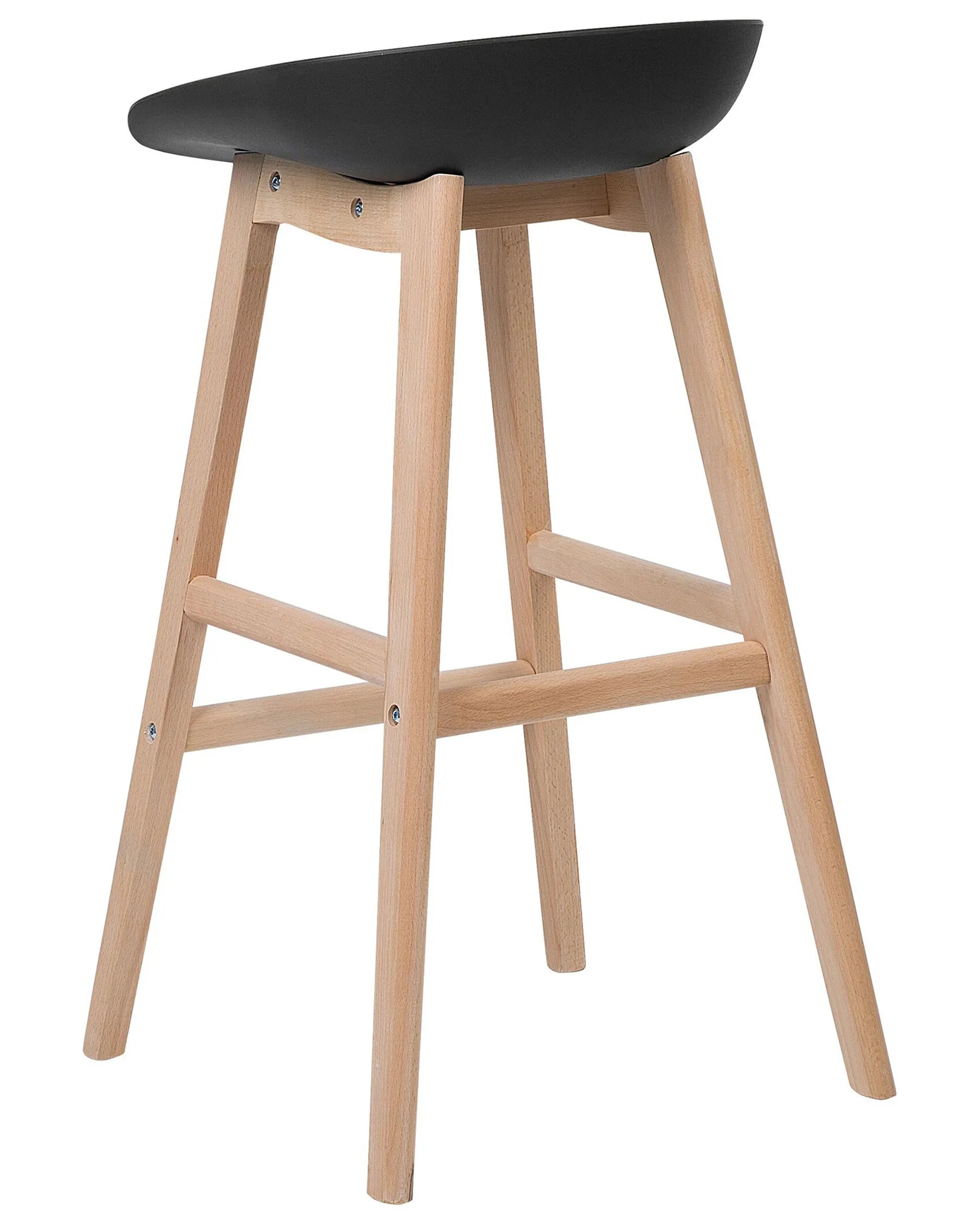 Set of 2 Bar Chairs MICCO Black