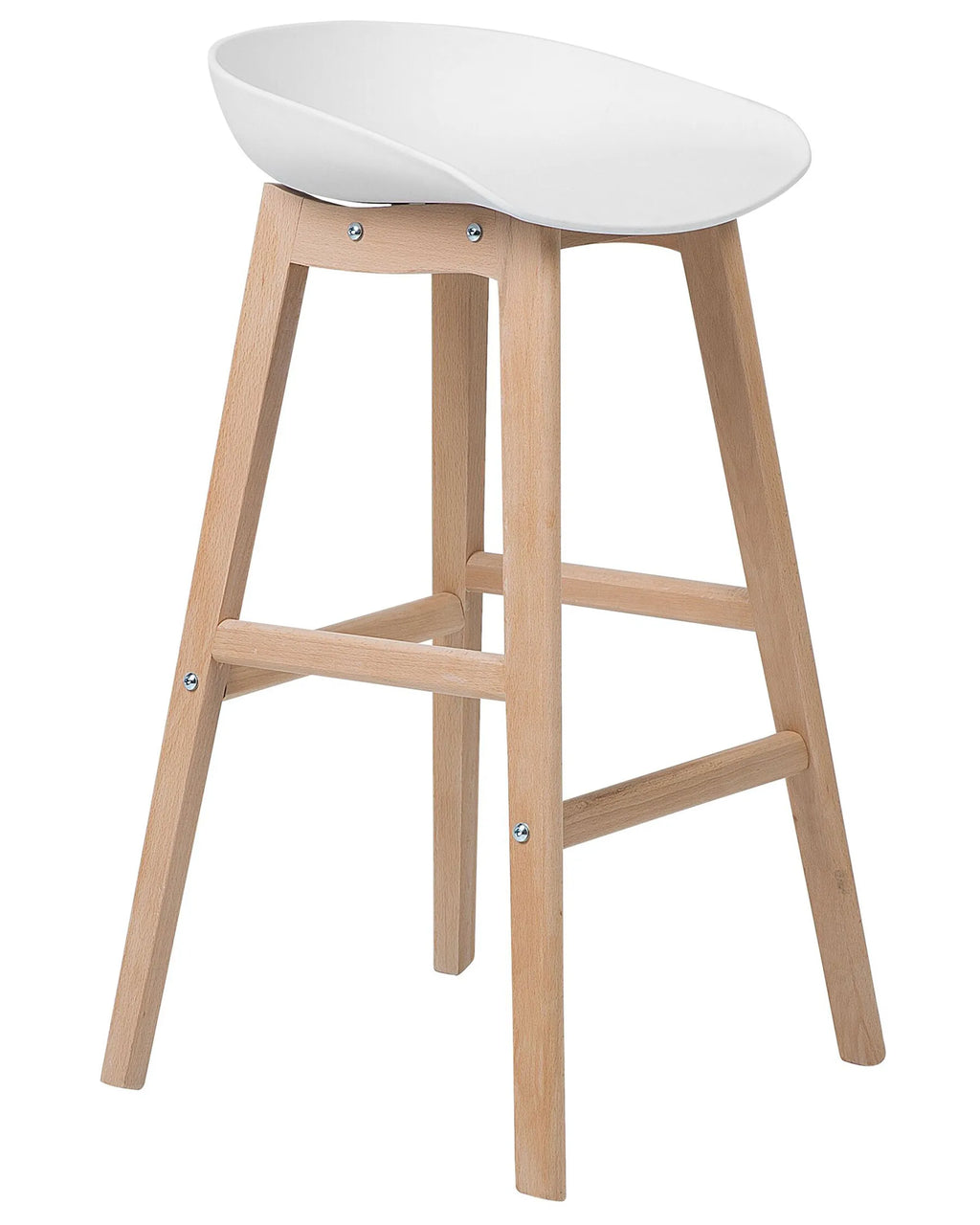 Set of 2 Bar Chairs MICCO White