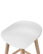 Set of 2 Bar Chairs MICCO White