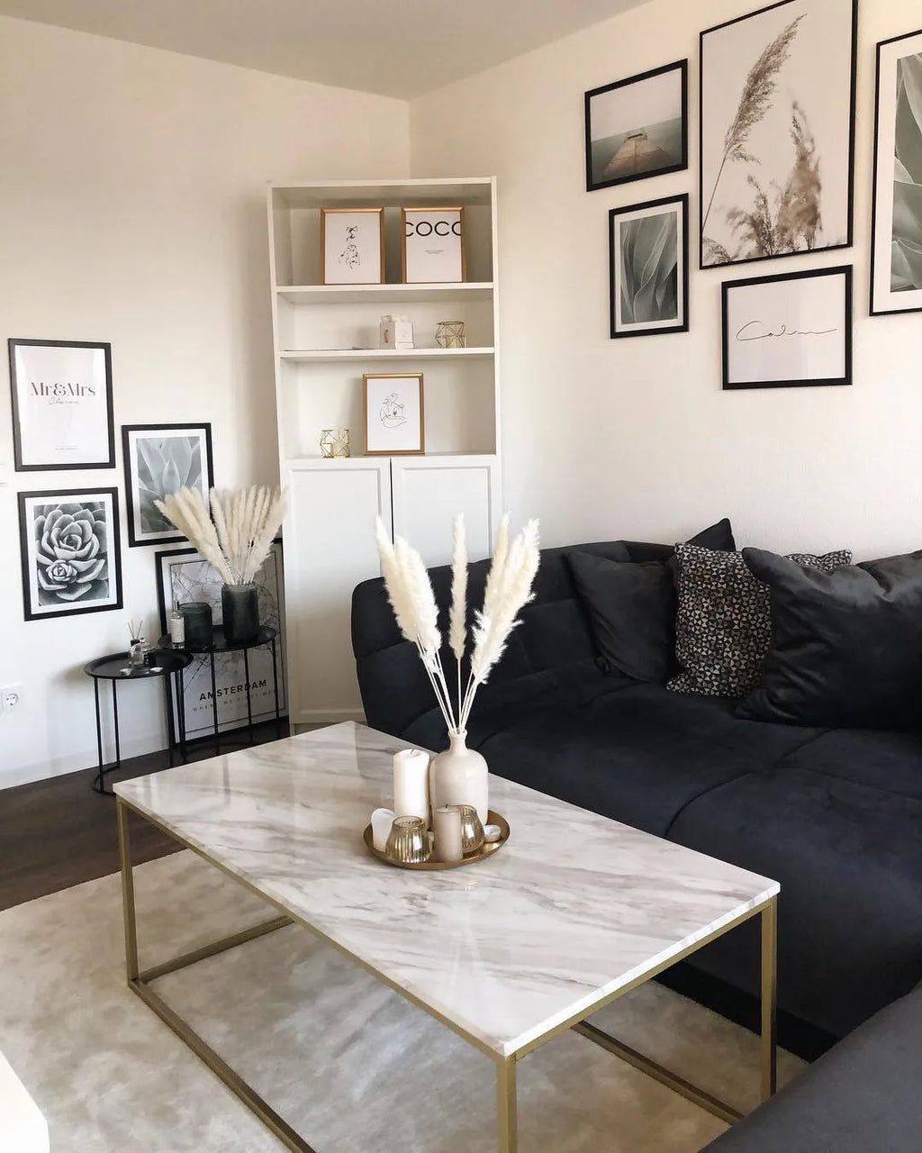 Coffee Table DELANO Marble/ Gold