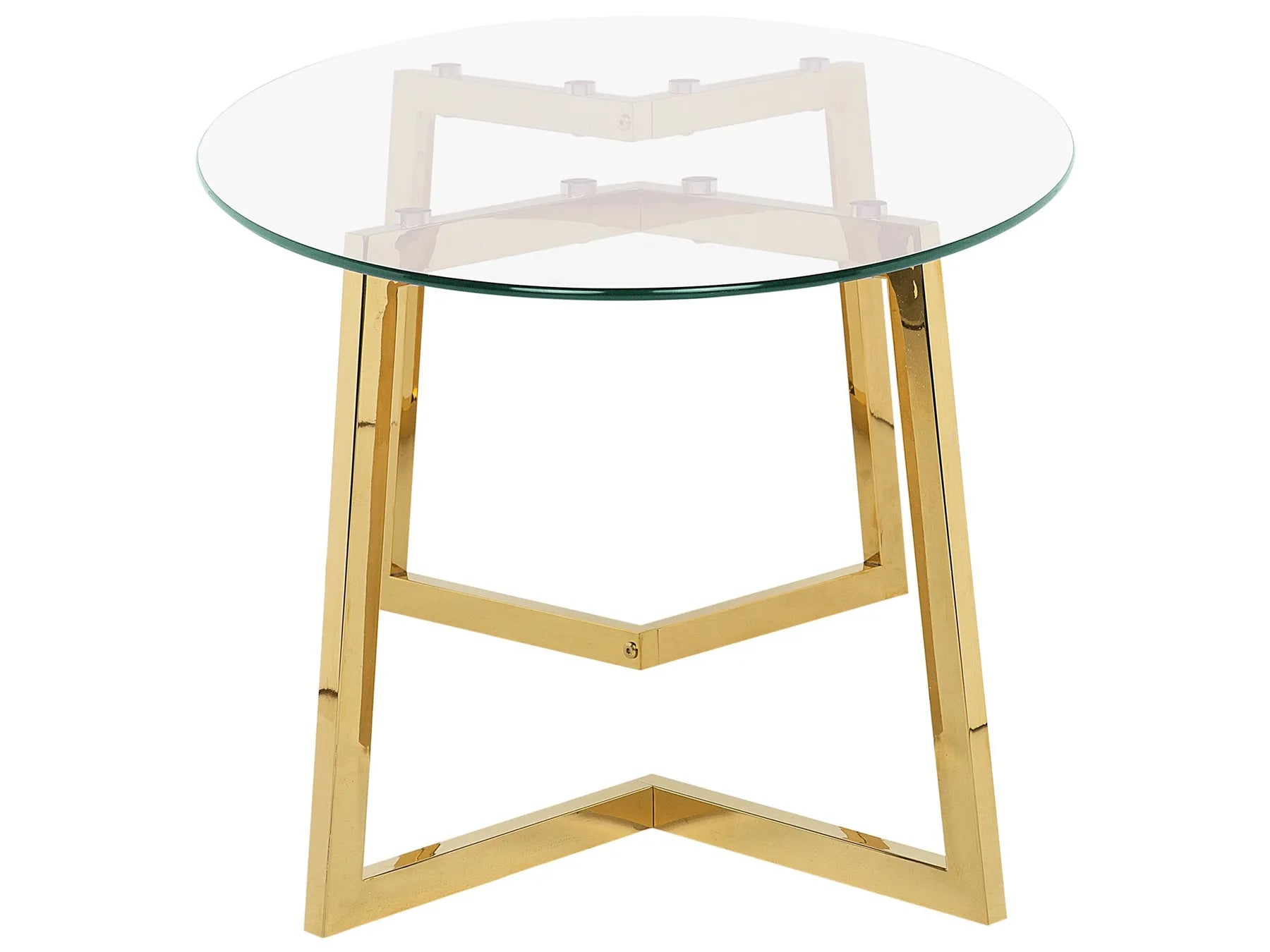 Coffee Table FRESNO Glass Gold