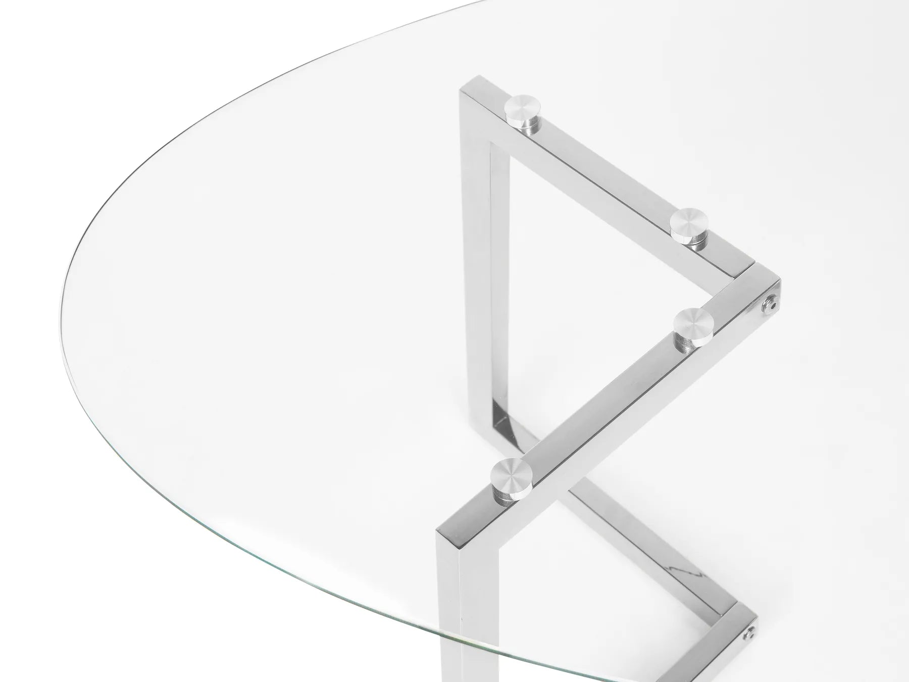 Coffee Table FRESNO Glass Silver