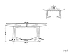 Coffee Table FRESNO Glass Silver