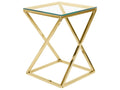 Side Table BEVERLY Glass Gold