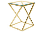 Side Table BEVERLY Glass Gold