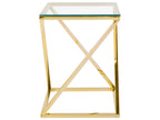 Side Table BEVERLY Glass Gold