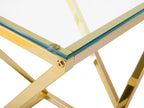 Side Table BEVERLY Glass Gold