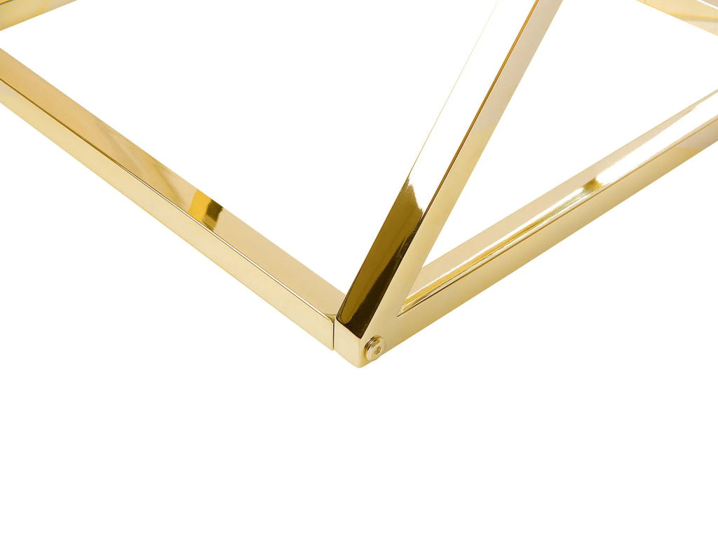 Side Table BEVERLY Glass Gold