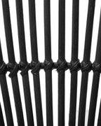 Dining Chair SARITA Rattan Black