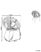 Dining Chair SARITA Rattan Dark Brown