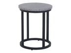 Set of 2 Side Tables DIXIE Grey Concrete Effect