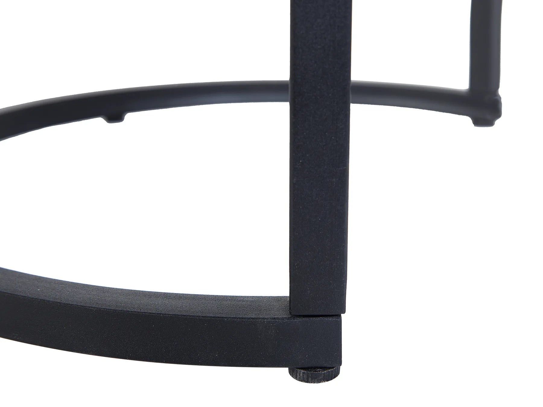 Set of 2 Side Tables DIXIE Grey Concrete Effect