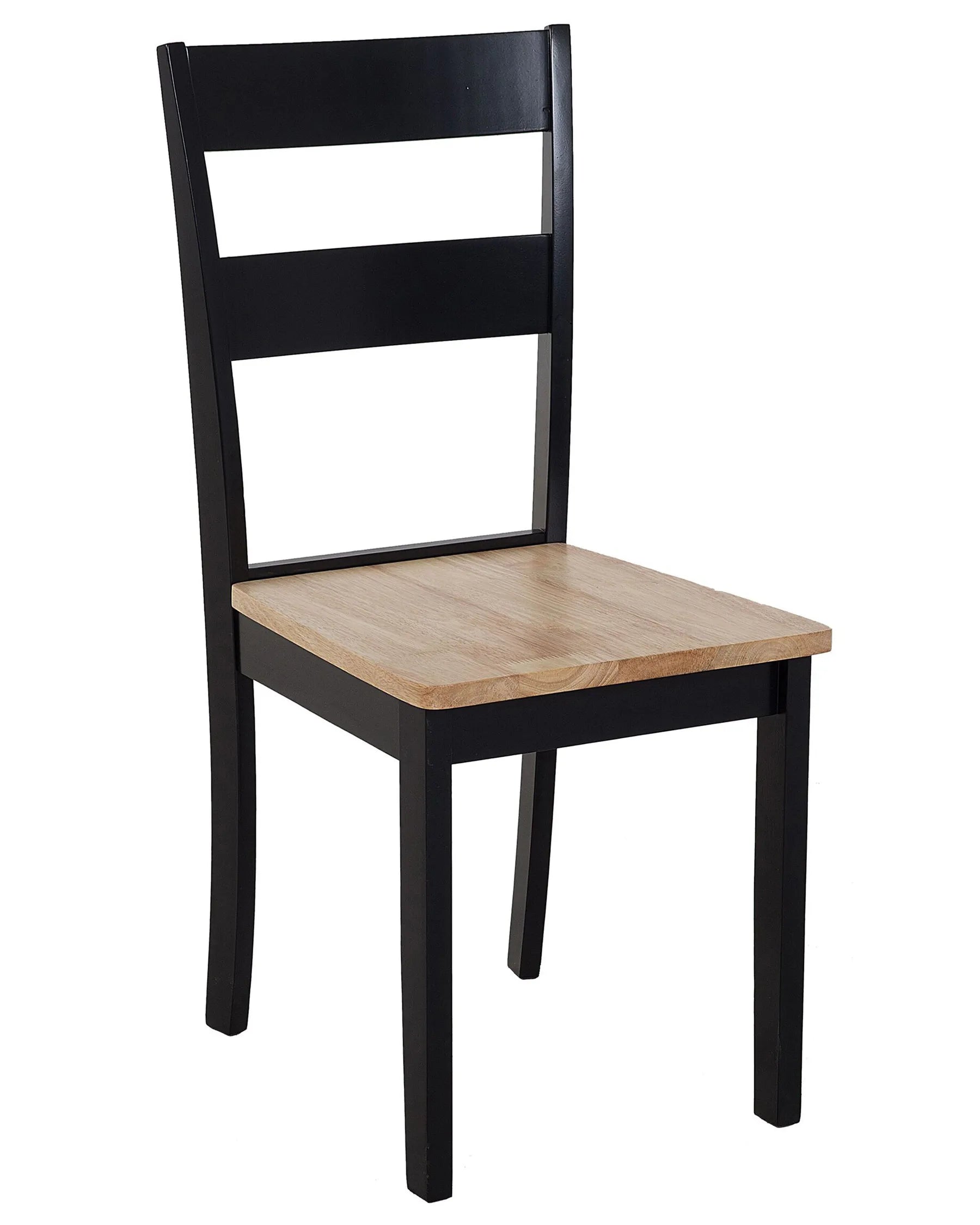 Set of 2 Dining Chairs GEORGIA Wood Black