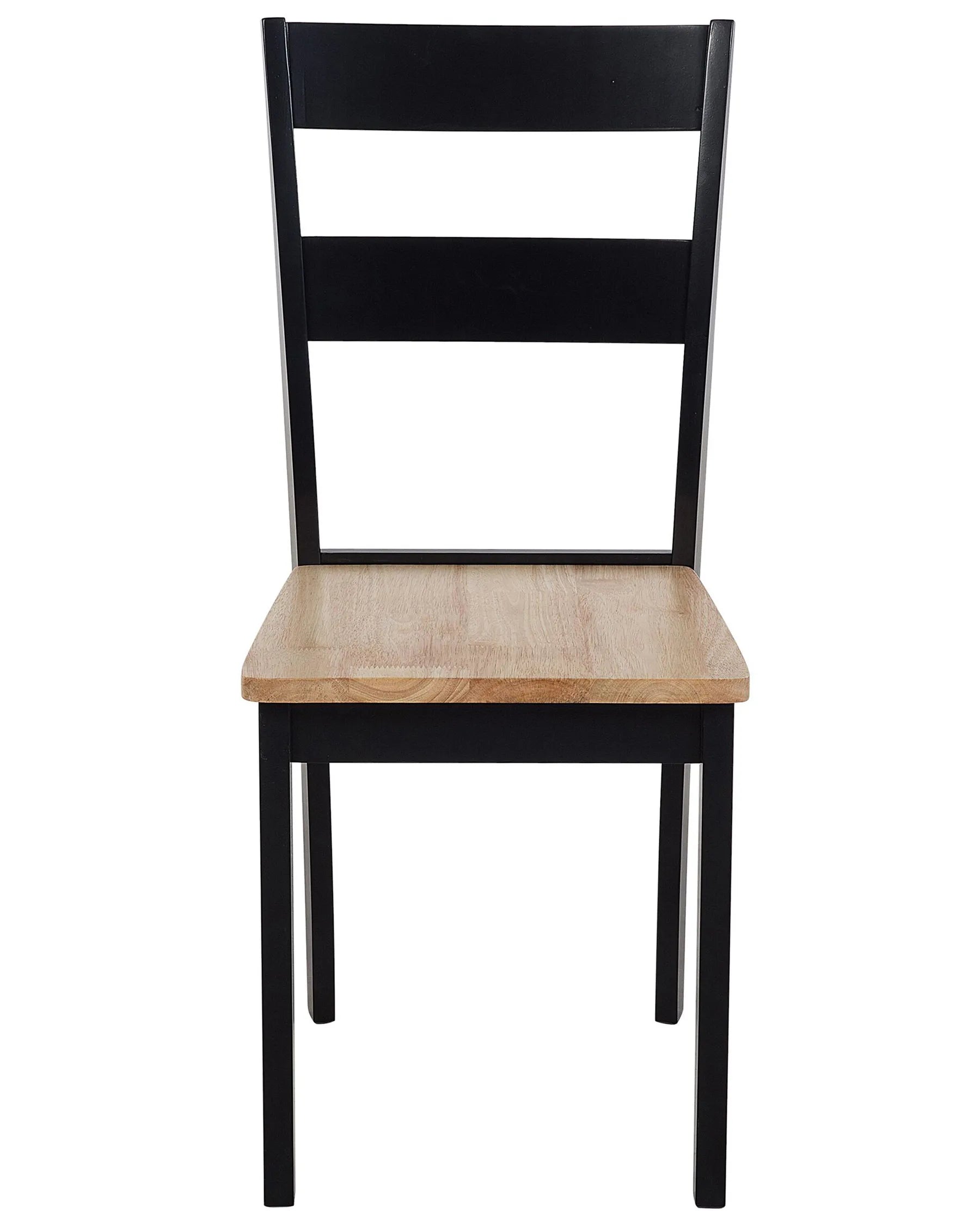 Set of 2 Dining Chairs GEORGIA Wood Black