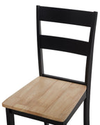 Set of 2 Dining Chairs GEORGIA Wood Black