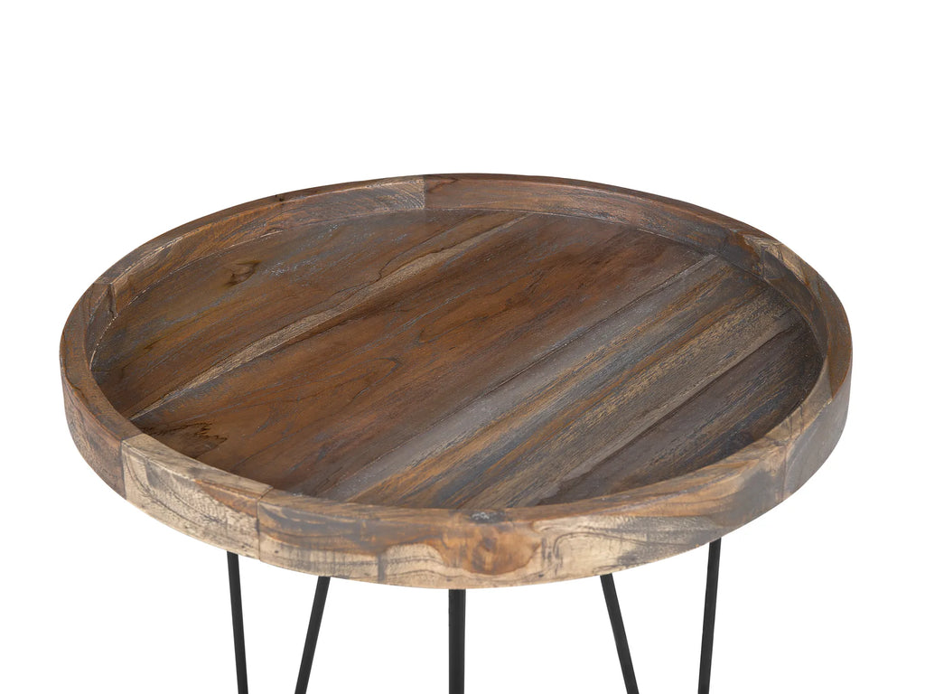 Side Table BONDISS Wood Dark Brown